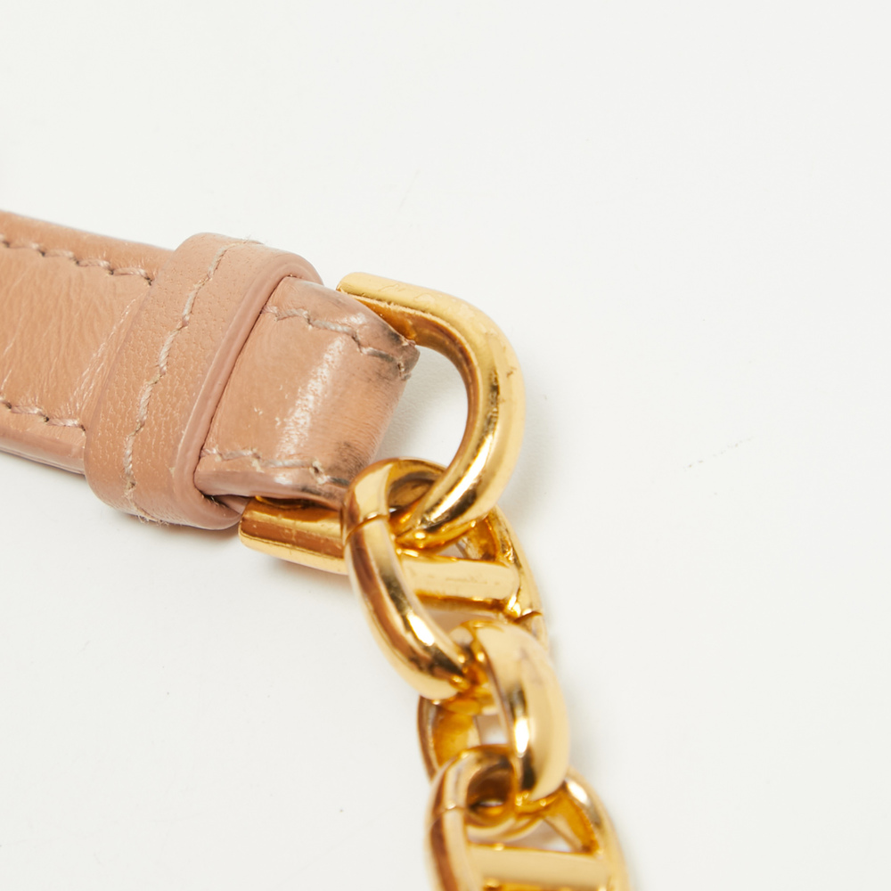 DIOR Beige Quilted Leather Medium Caro Shoulder Bag - Picture 6 of 8